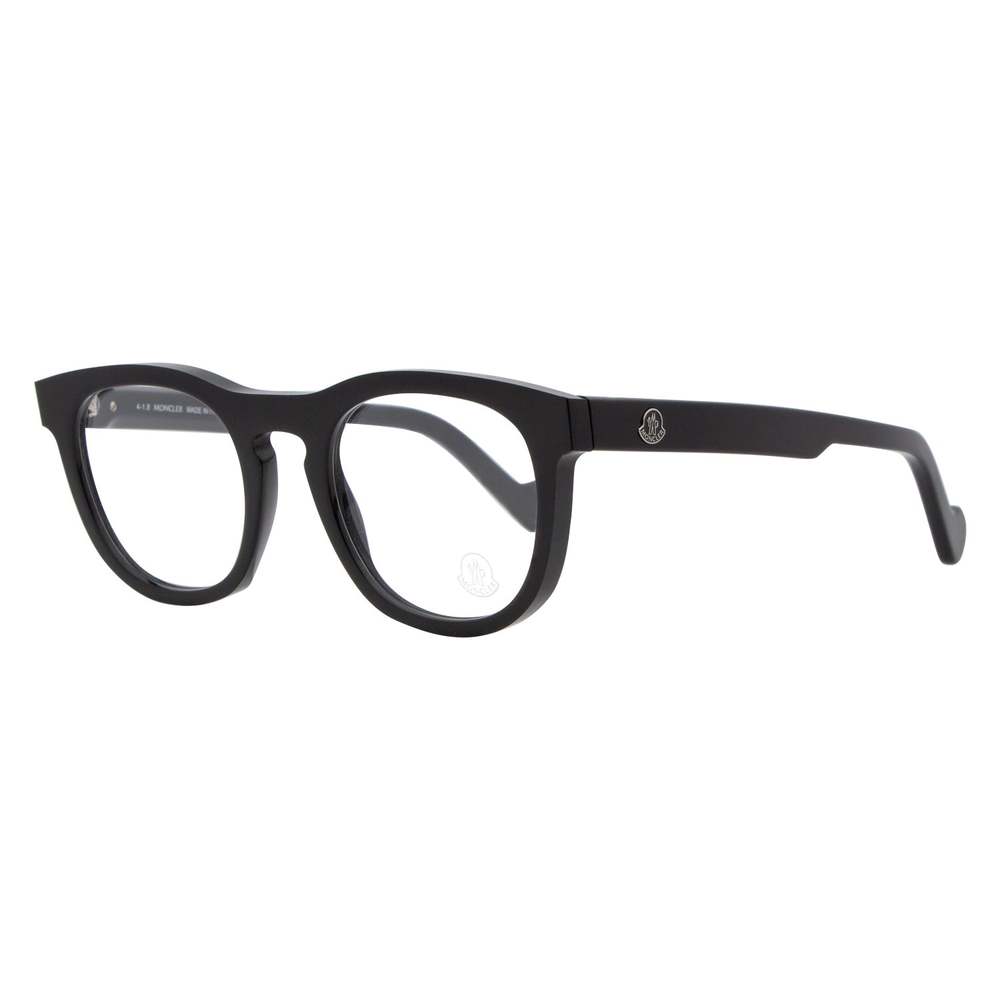 Moncler Round Eyeglasses ML5040 001 Shiny Black 49mm 5040